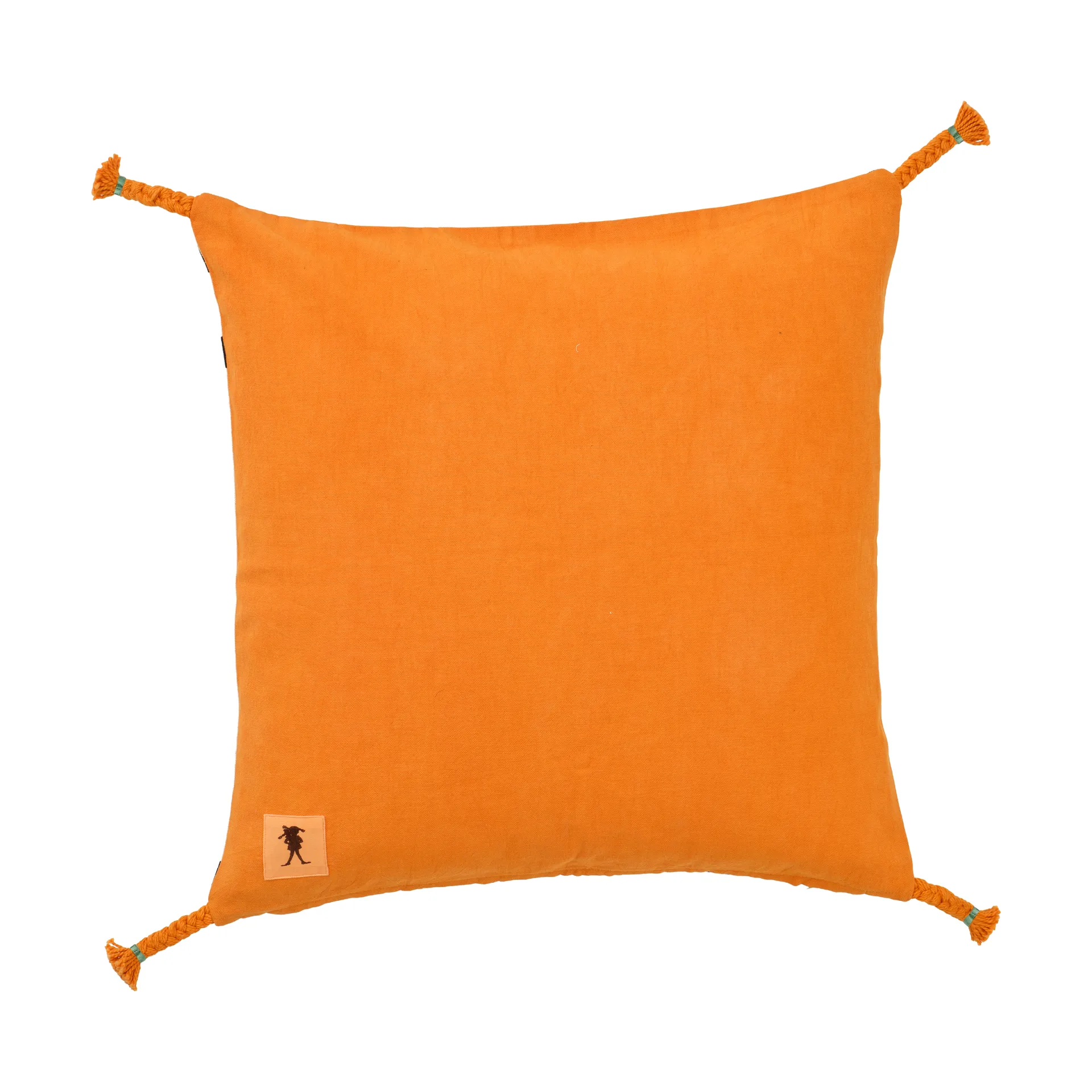 Pippi pudebetræk 50x50 cm, Hvid-orange Kid's Concept