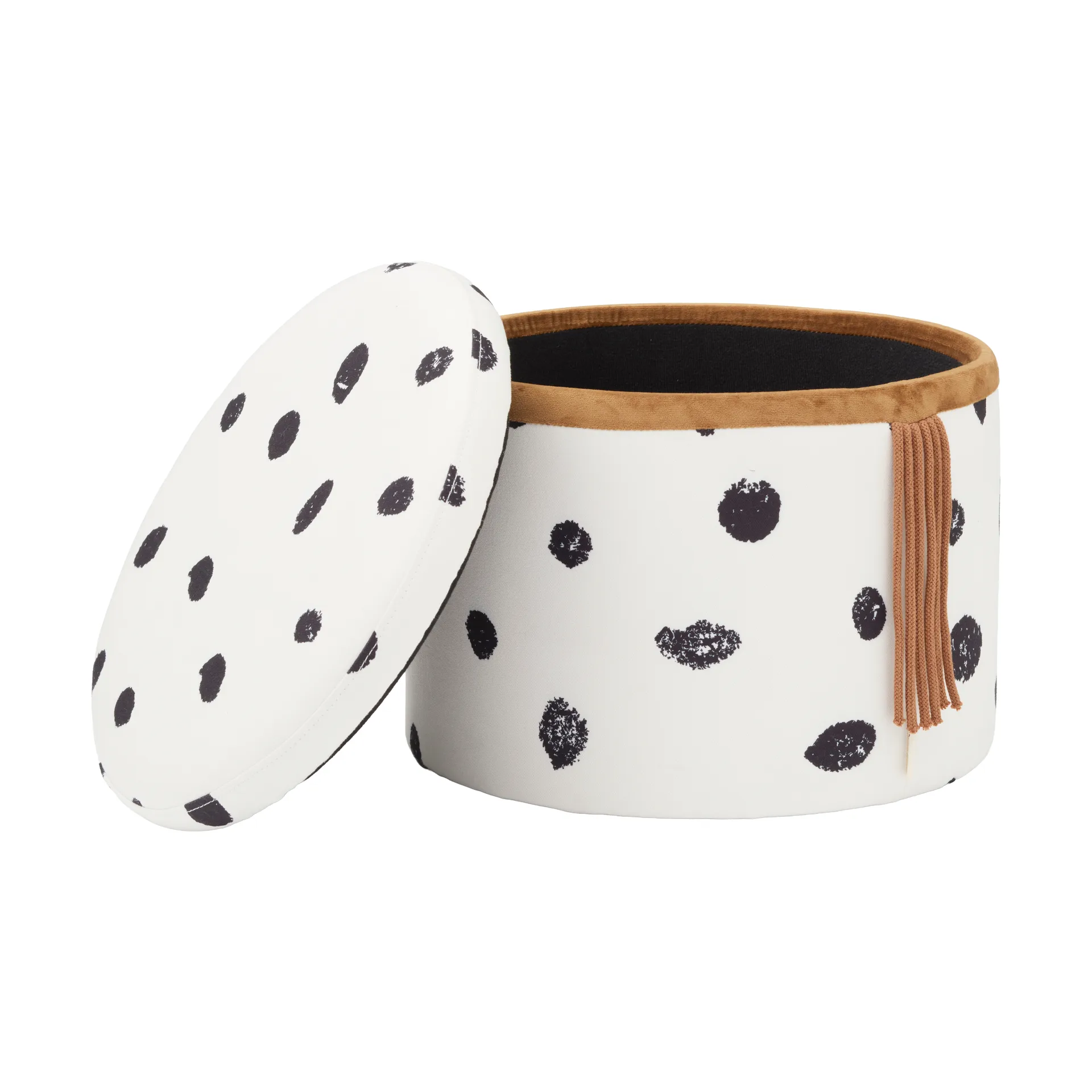 Pippi puf med opbevaring Ø40x30,5 cm, Flerfarvet Kid's Concept