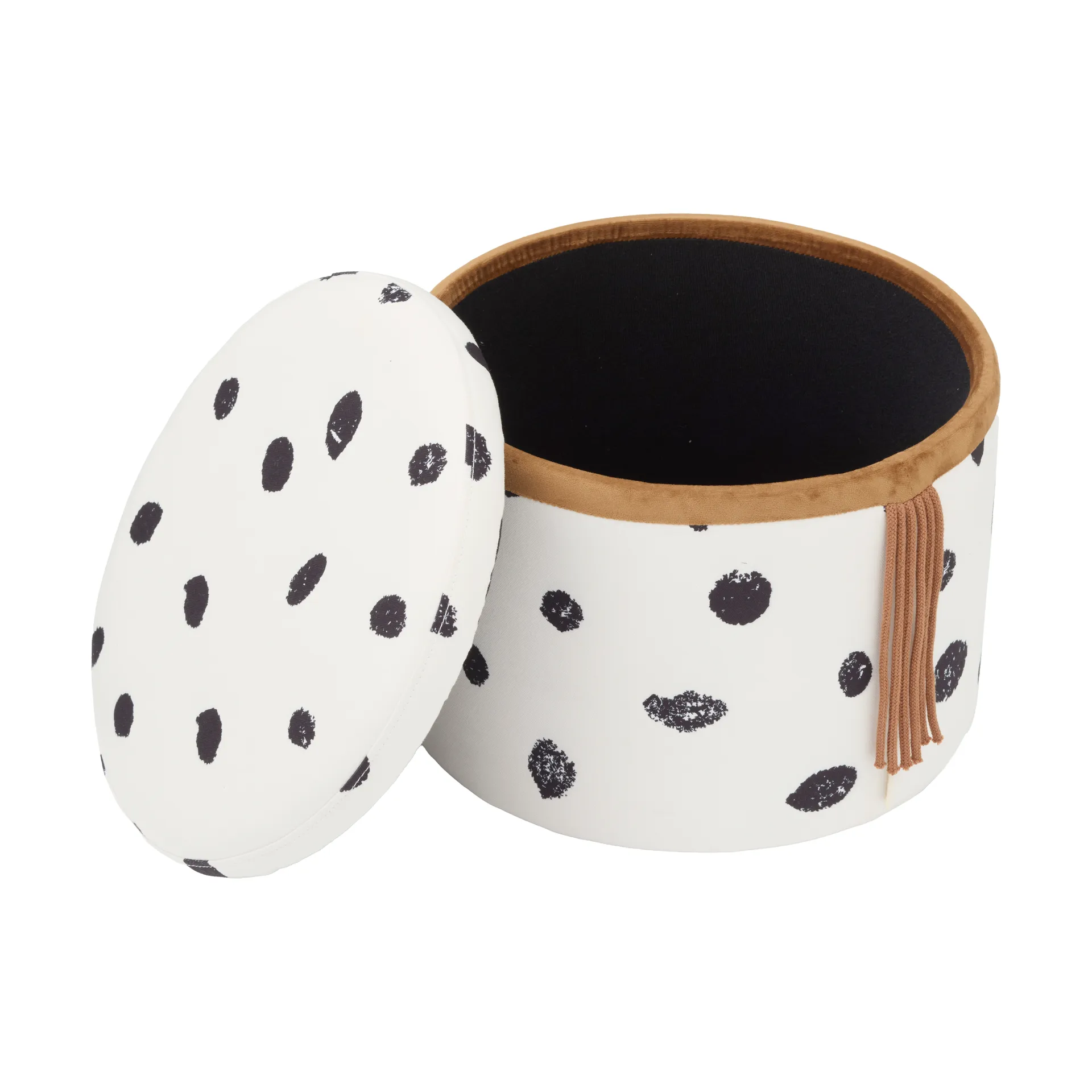 Pippi puf med opbevaring Ø40x30,5 cm, Flerfarvet Kid's Concept
