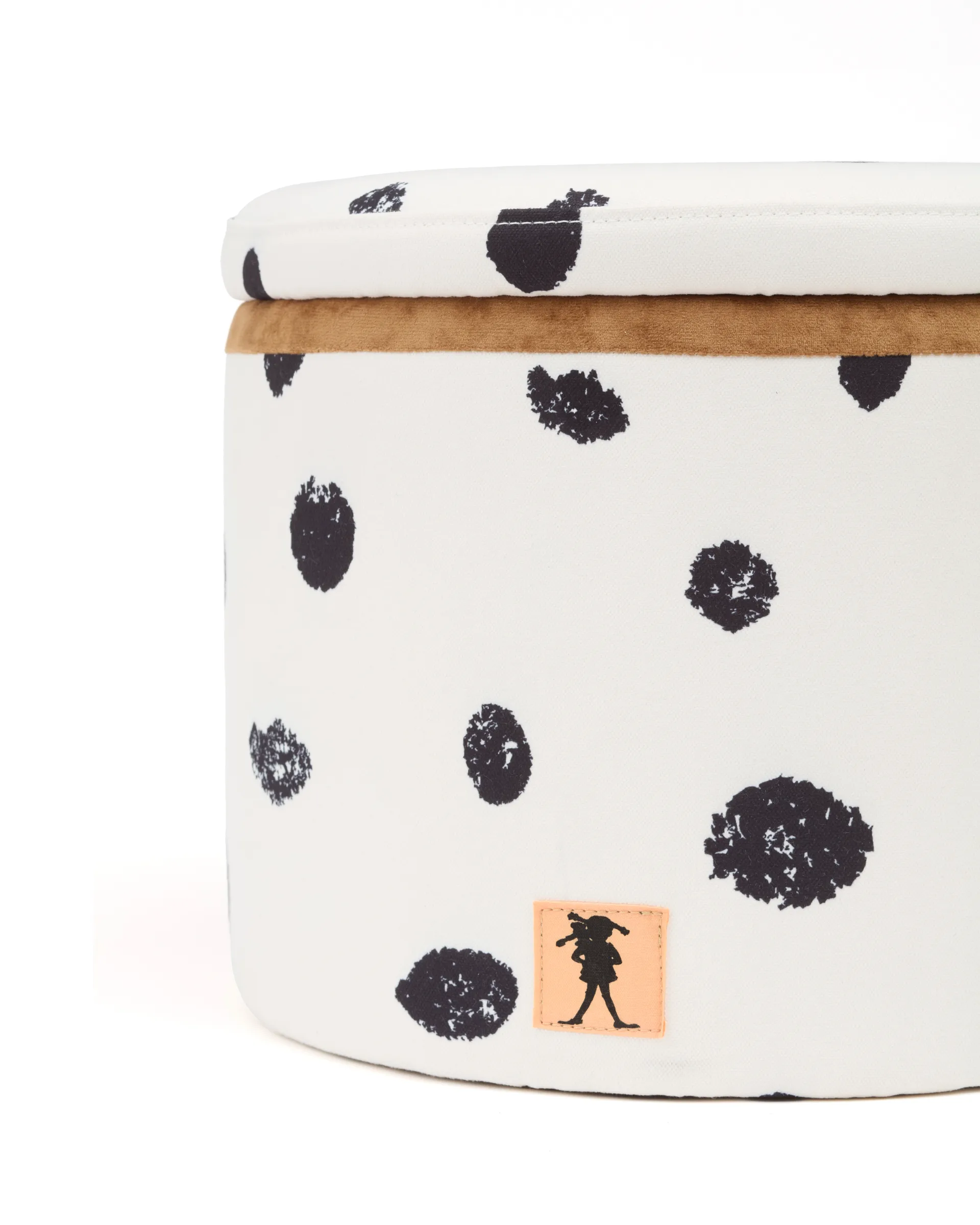 Pippi puf med opbevaring Ø40x30,5 cm, Flerfarvet Kid's Concept