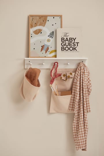 Star hylde med kroge - Hvid - Kid's Concept