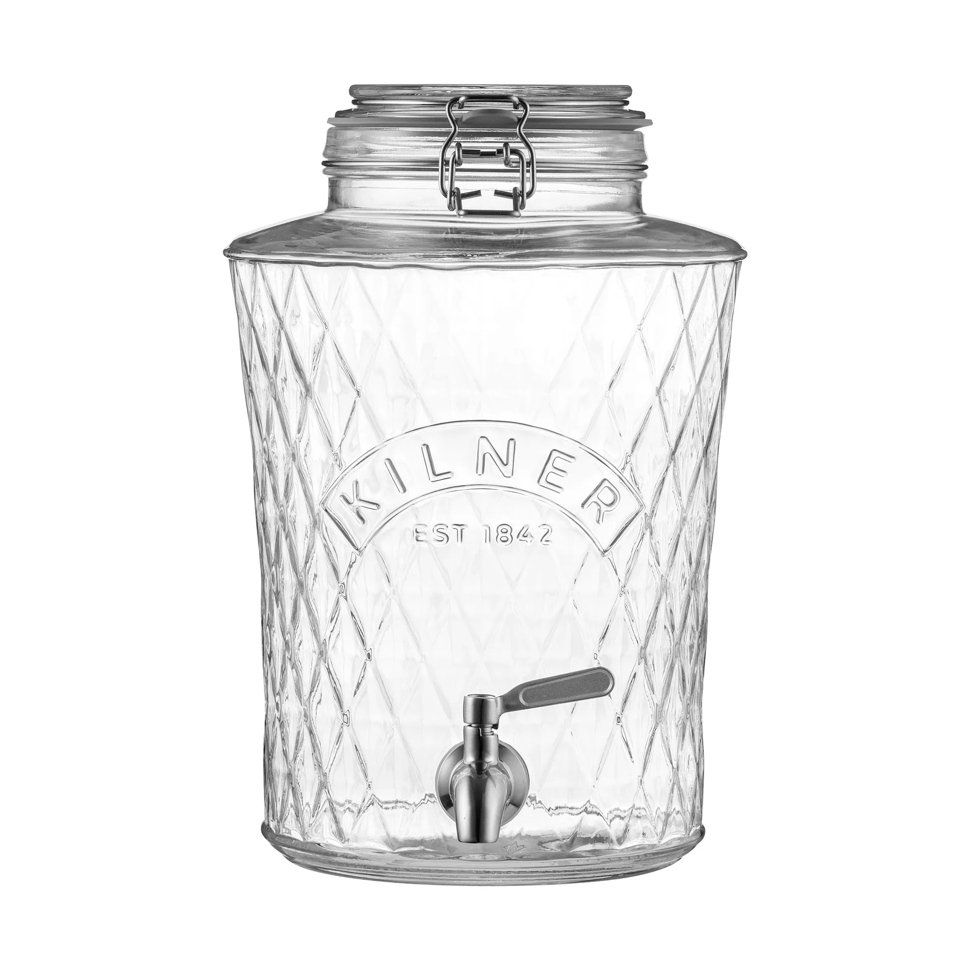 Kilner DIAMANT drikkedispenser med tappehane, Klar, 5 l Kilner