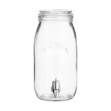 Kilner drikkedispenser med tappehane - Klar, 3 l - Kilner