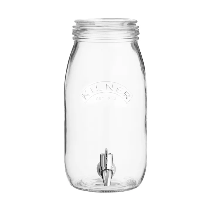 Kilner drikkedispenser med tappehane - Klar, 3 l - Kilner