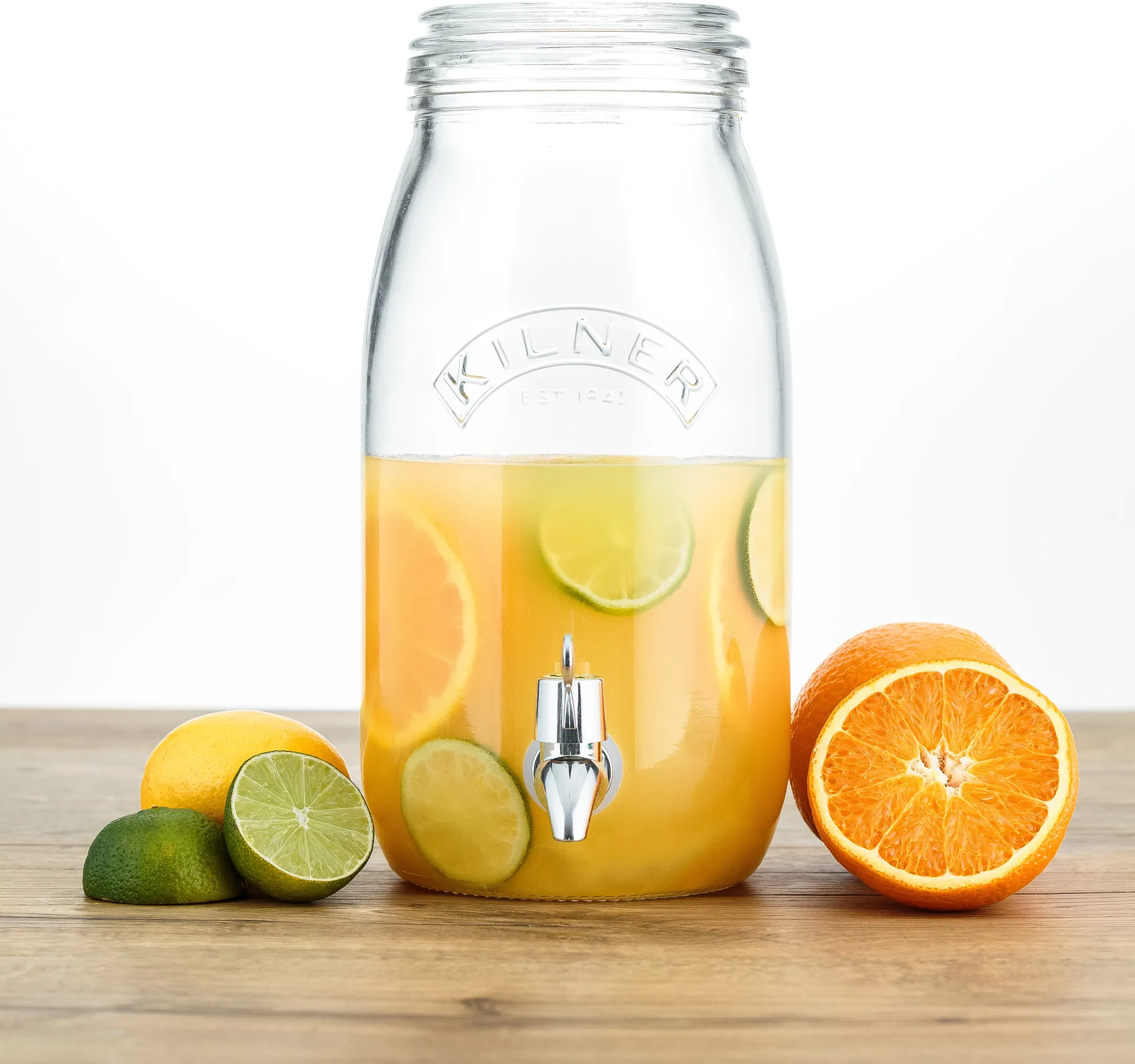 Kilner drikkedispenser med tappehane, Klar, 3 l Kilner