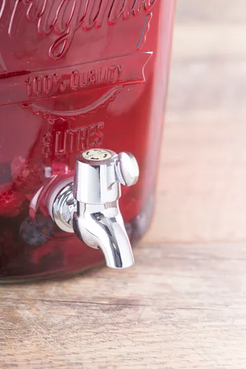 Kilner drikkedispenser med tappehane - Klar-rustfrit stål, 8 l - Kilner