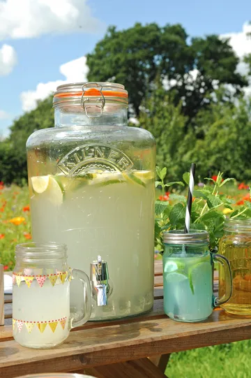 Kilner drikkedispenser med tappehane - Klar-rustfrit stål, 8 l - Kilner