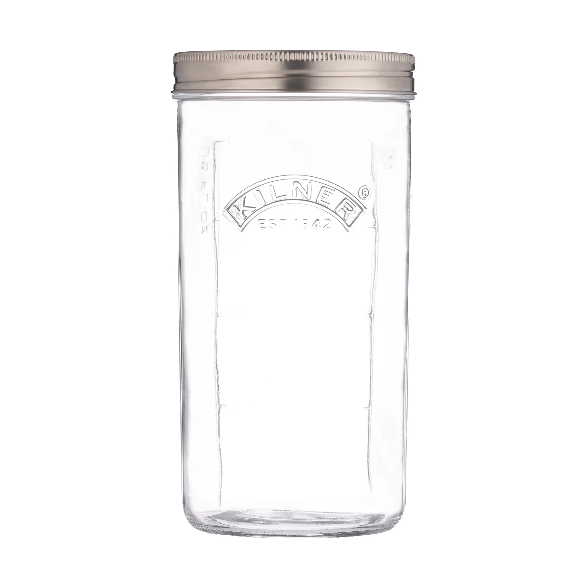 Kilner fermenteringssæt, Klar-rustfrit stål, 1 l Kilner