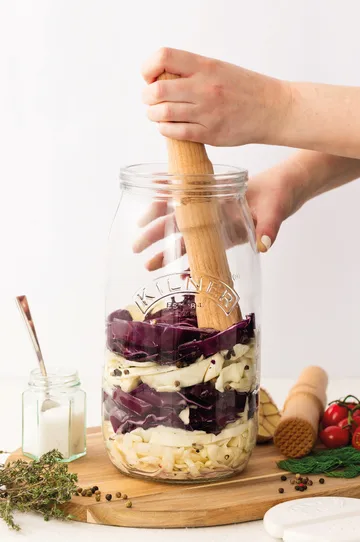 Kilner fermenteringsstampe - Lyst træ - Kilner
