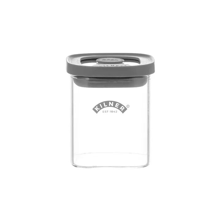 Kilner FRESH krydderiglas firkantet - Klar-grå, 160 ml - Kilner