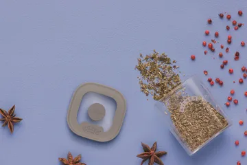 Kilner FRESH krydderiglas - Klar-grå, 4-pak, 160 ml - Kilner