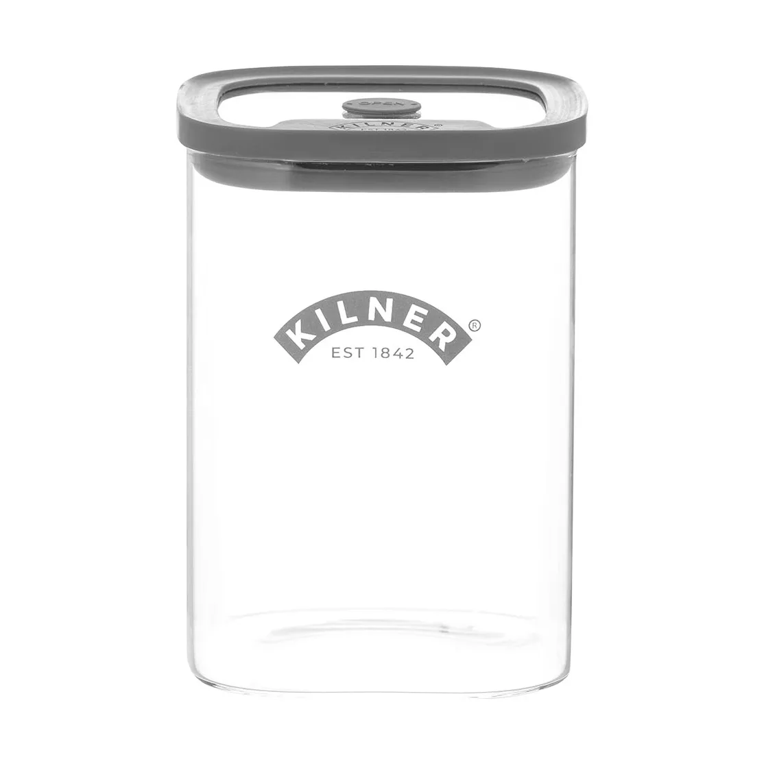 Kilner FRESH opbevaringskrukke, Klar-grå, 1 l Kilner