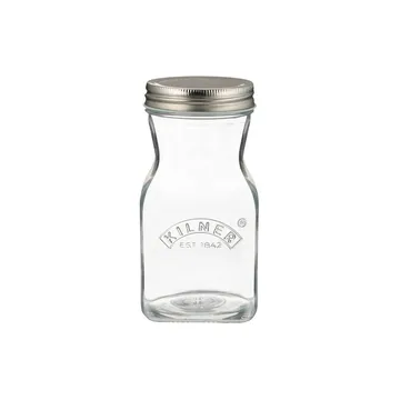 Kilner juice- og sauceflaske - Klar-rustfrit stål, 0,5 l - Kilner