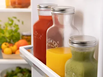 Kilner juice- og sauceflaske - Klar-rustfrit stål, 1 l - Kilner