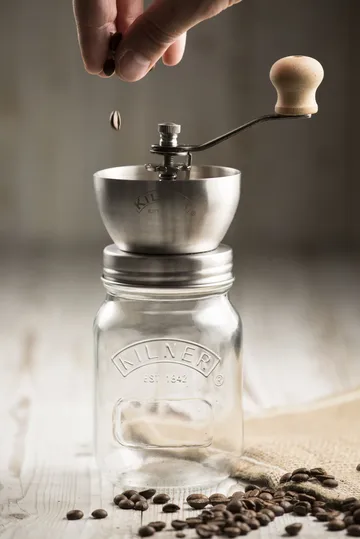 Kilner kaffekværn - Klar-rustfrit stål, 0,5 l - Kilner