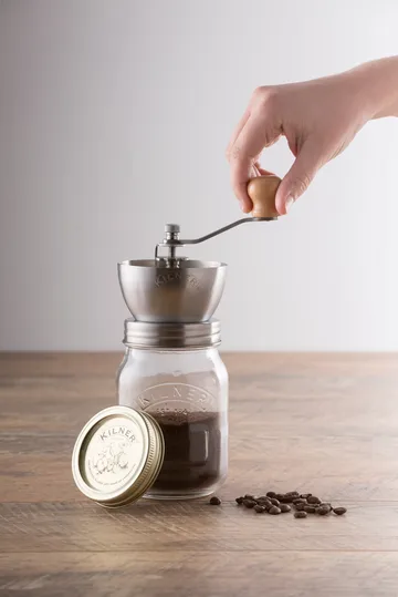 Kilner kaffekværn - Klar-rustfrit stål, 0,5 l - Kilner
