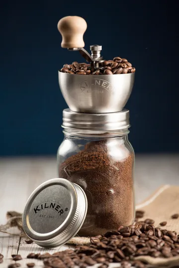 Kilner kaffekværn - Klar-rustfrit stål, 0,5 l - Kilner