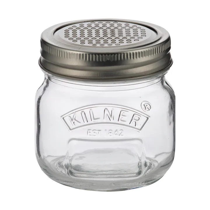 Kilner opbevaringsglas med rive-låg - Sølv-klar, 250 ml - Kilner