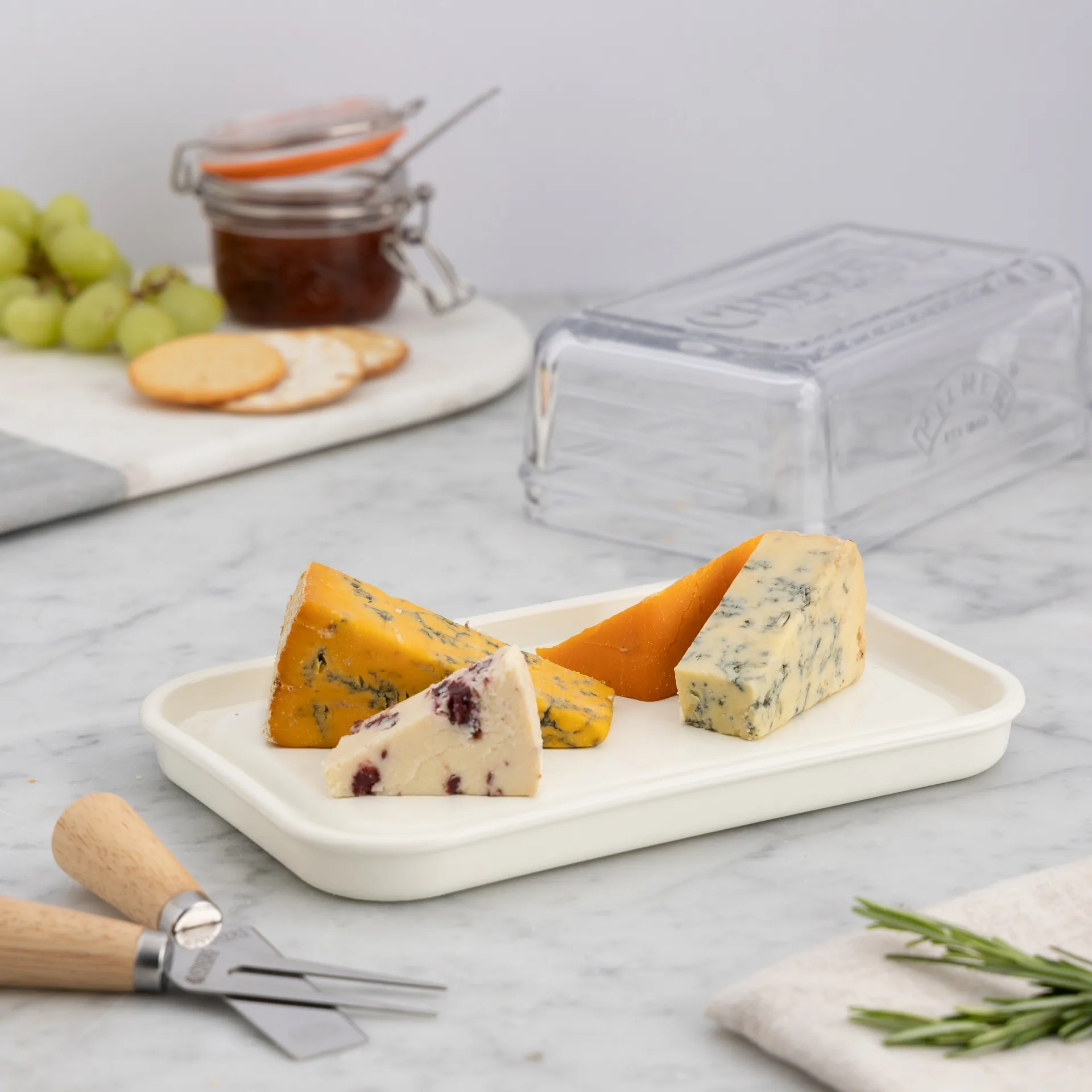 Kilner osteforvaring, Klar-hvid Kilner