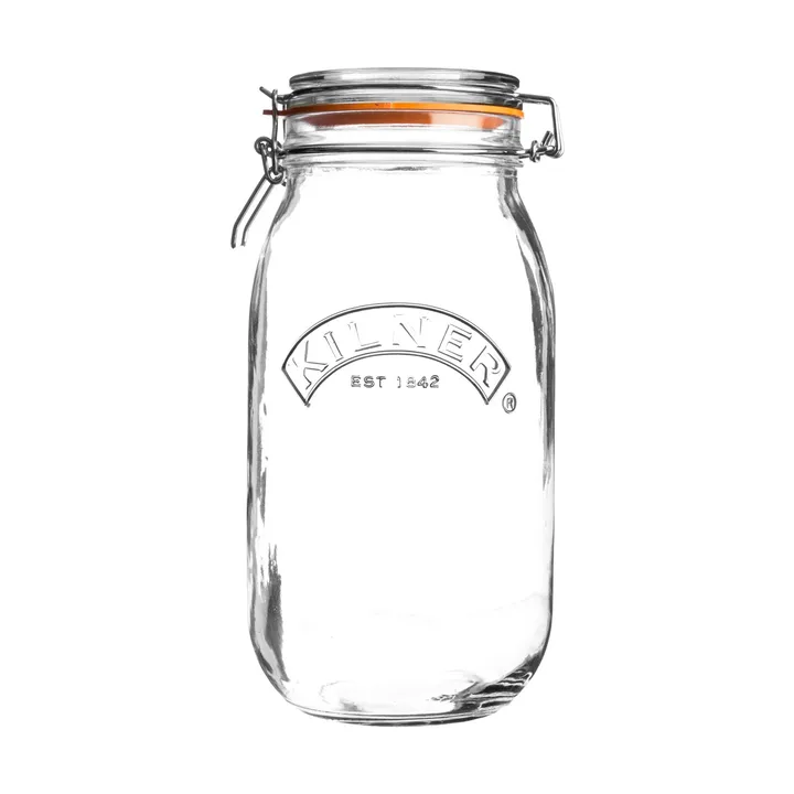Kilner rund dåse med bøjle - Klar, 1,5 L - Kilner