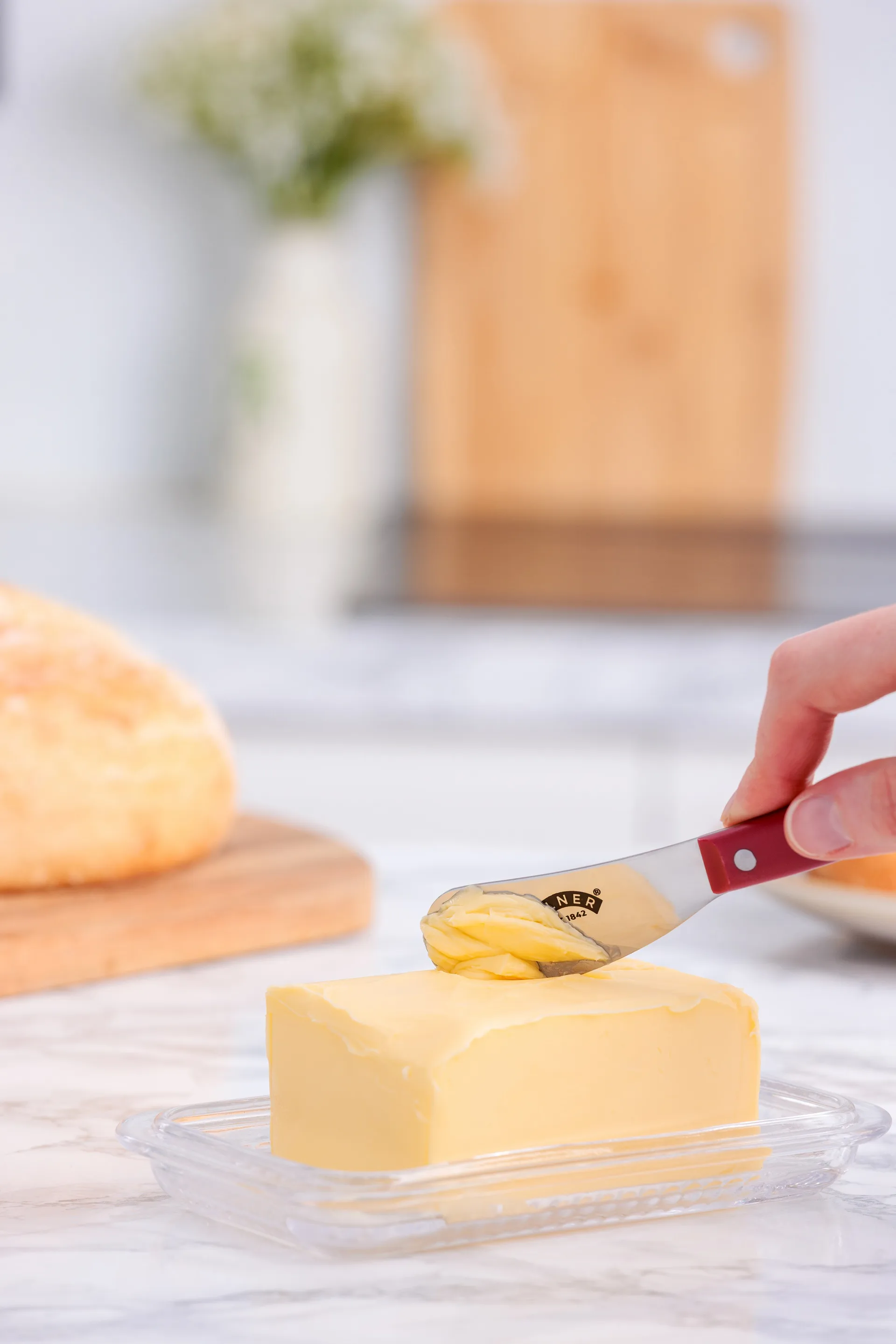 Kilner smørkniv sæt, Rød-rustfrit stål Kilner