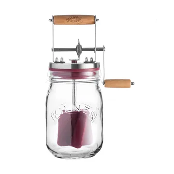Kilner smørkærner - Klar-rød, 1 l - Kilner