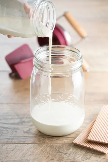 Kilner smørkærner - Klar-rød, 1 l - Kilner