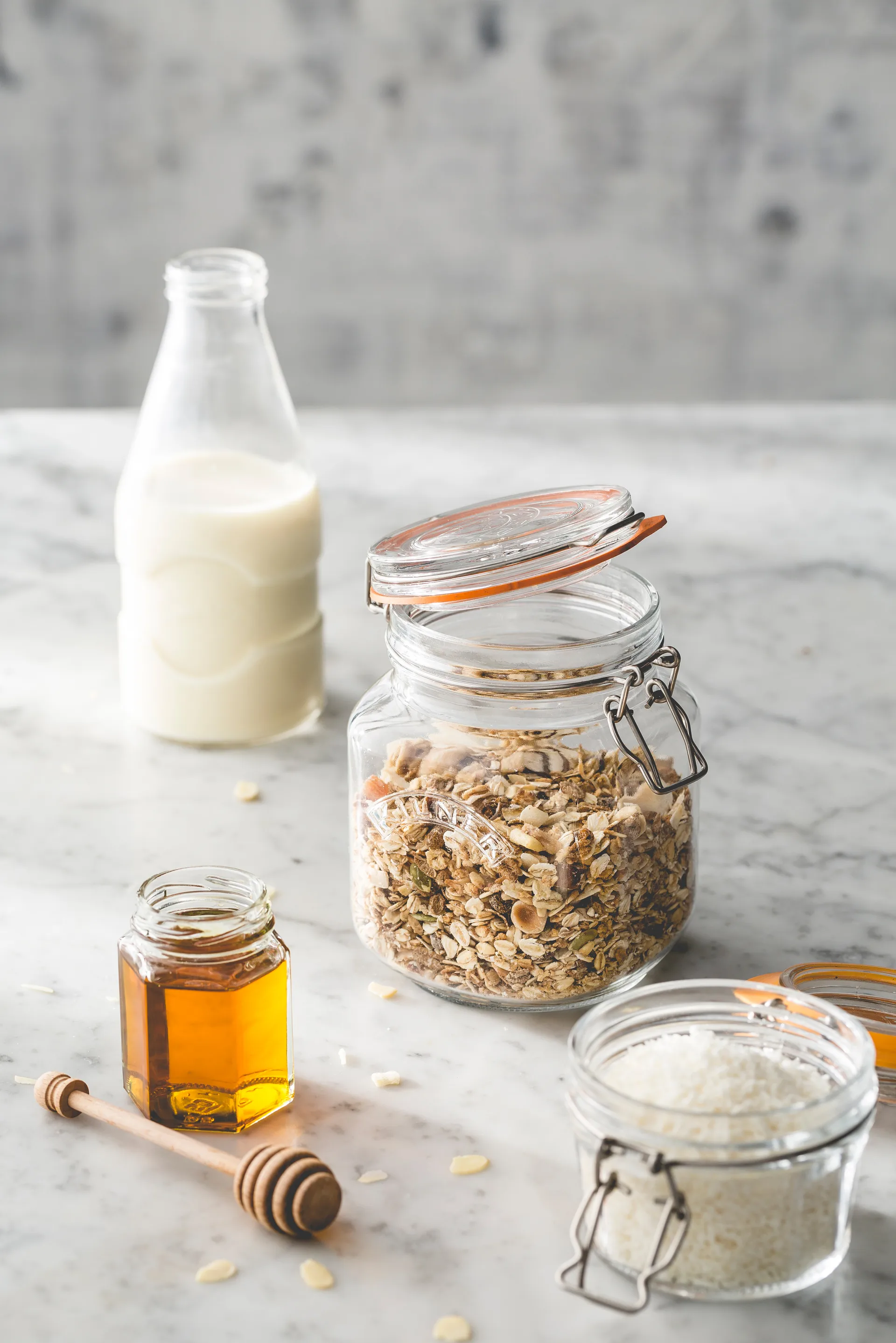 Kilner sylteglas firkantet med bøjle, Klar, 1 l Kilner