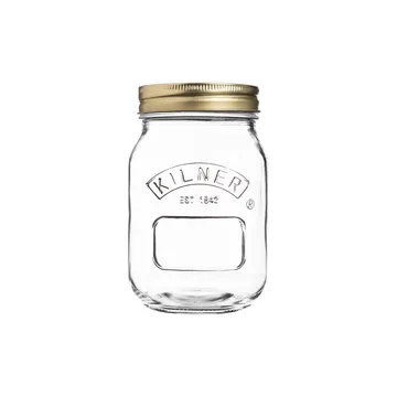 Kilner sylteglas rund - Klar-guld, 0,5 l - Kilner