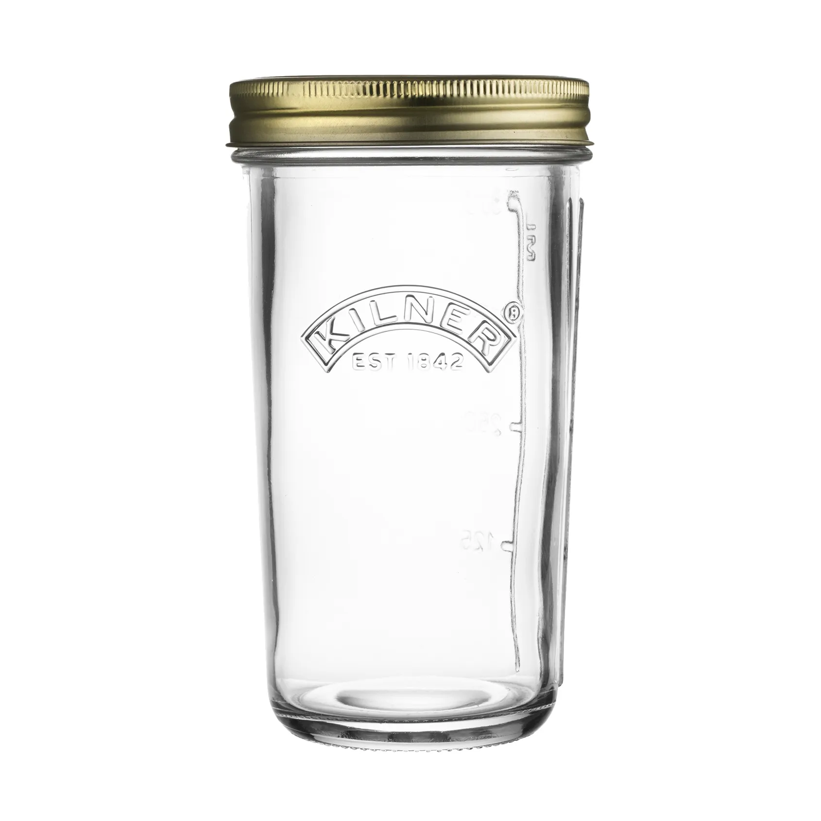 Kilner WIDE sylteglas, Klar-guld, 0,5 l Kilner