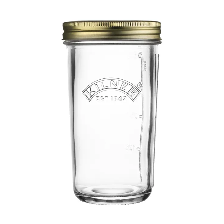 Kilner WIDE sylteglas - Klar-guld, 0,5 l - Kilner