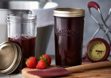 Kilner WIDE sylteglas - Klar-guld, 0,5 l - Kilner