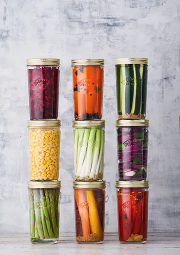 Kilner WIDE sylteglas - Klar-guld, 0,5 l - Kilner