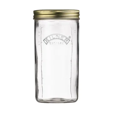 Kilner WIDE sylteglas - Klar-guld, 1 l - Kilner