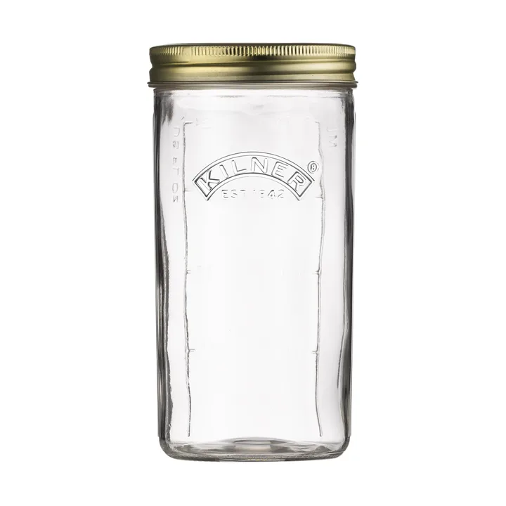Kilner WIDE sylteglas - Klar-guld, 1 l - Kilner