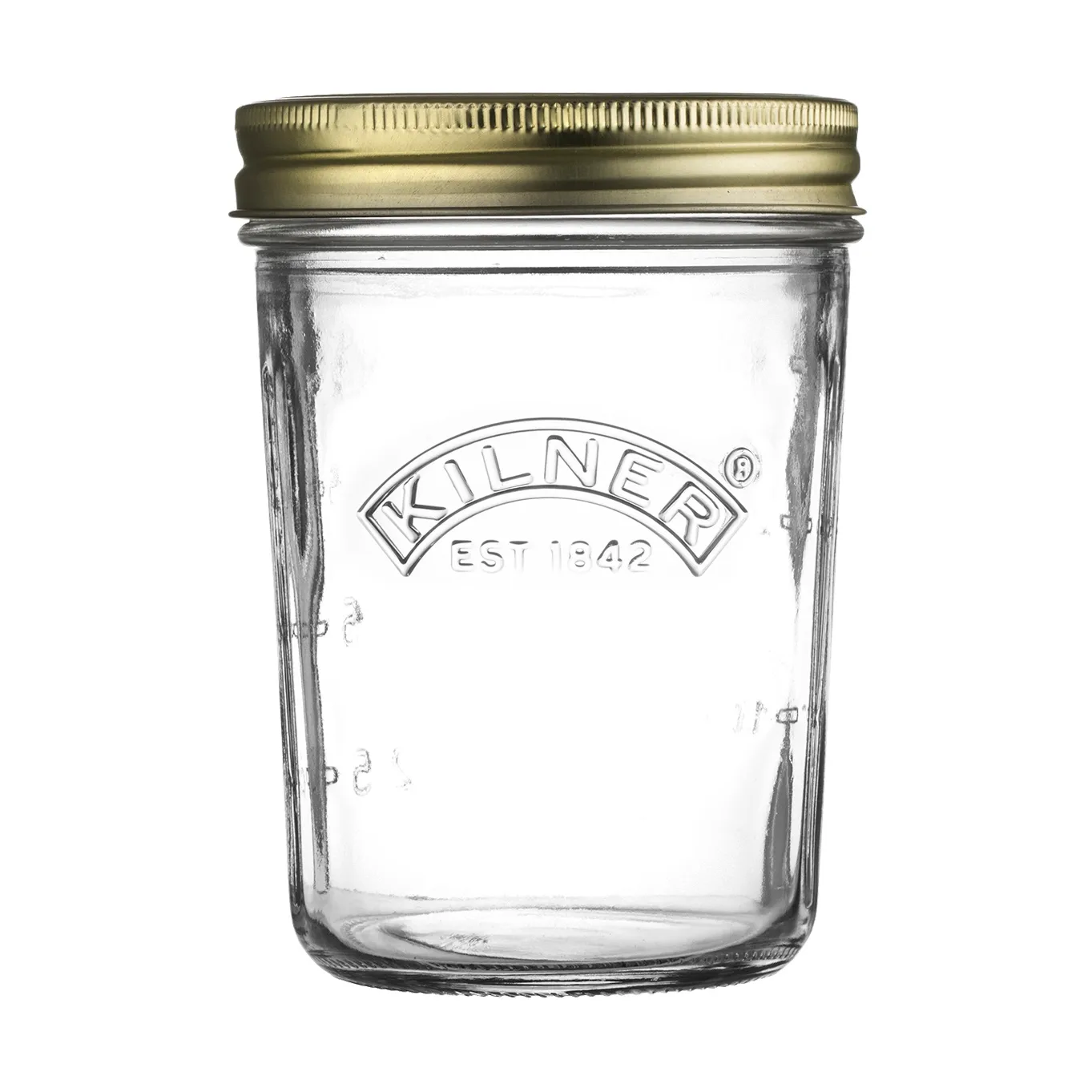 Kilner WIDE sylteglas, Klar-guld, 350 ml Kilner
