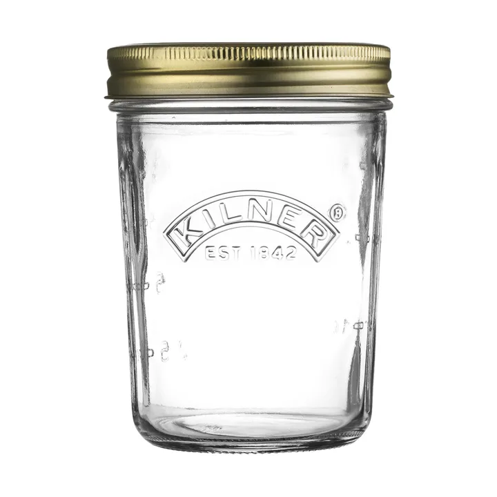 Kilner WIDE sylteglas - Klar-guld, 350 ml - Kilner
