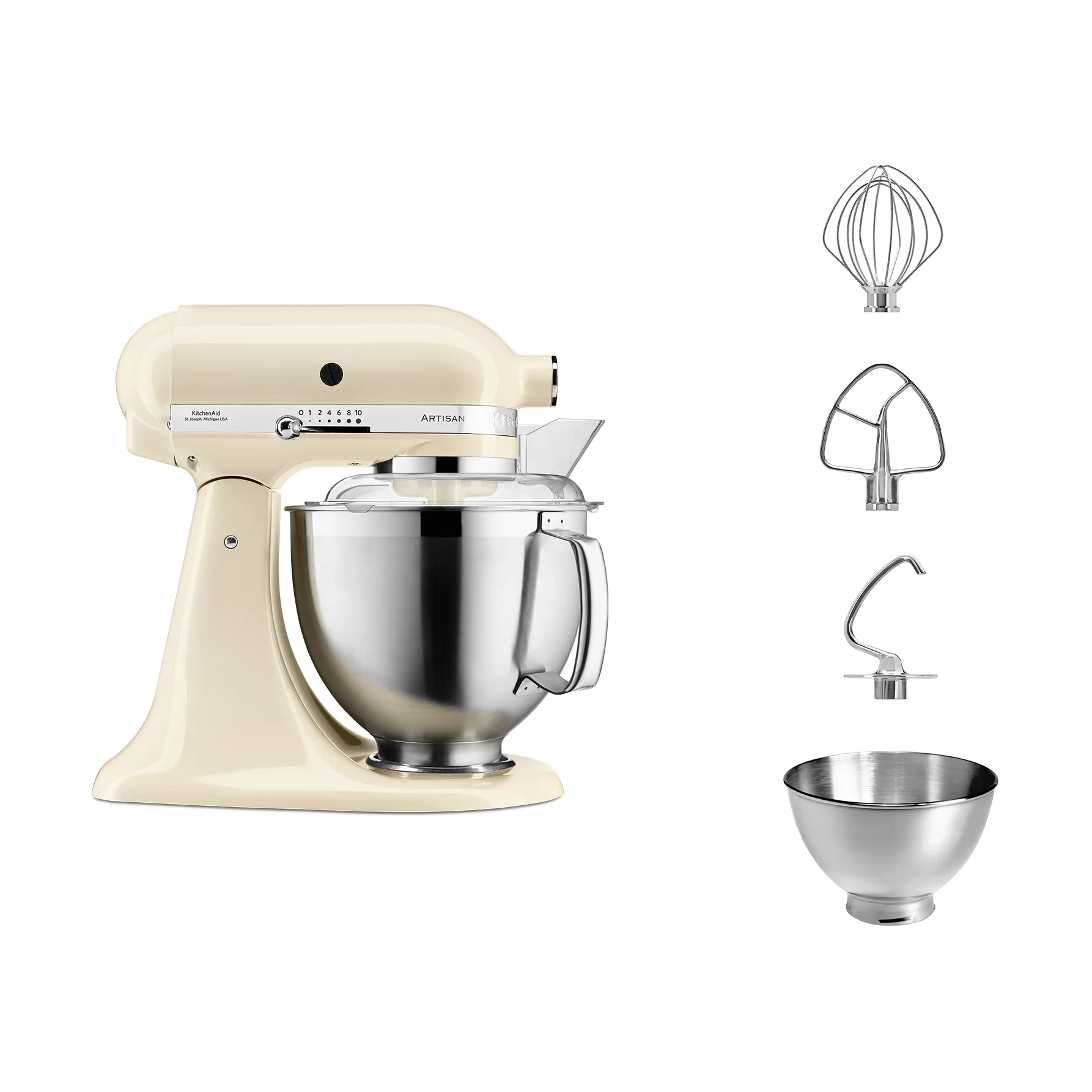 Artisan 5KSM185 køkkenmaskine premium 4,8 L, Almond cream KitchenAid