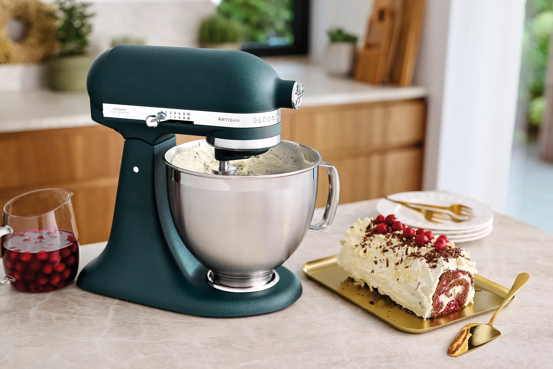 Artisan 5KSM185 køkkenmaskine premium 4,8 L, Pebbled palm KitchenAid