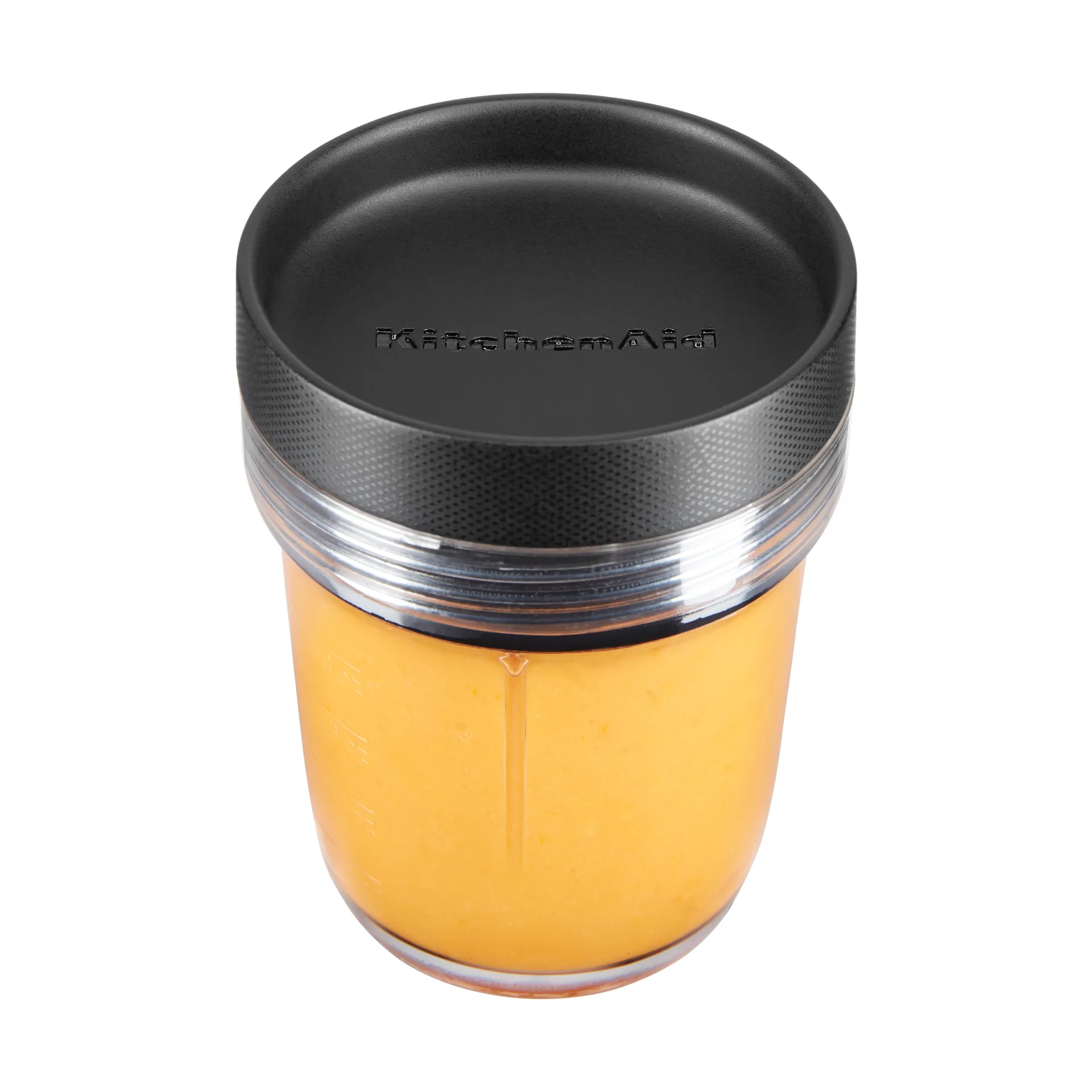 K400+K150 beholder med låg+kniv 200 ml 2-pak, Transparent KitchenAid