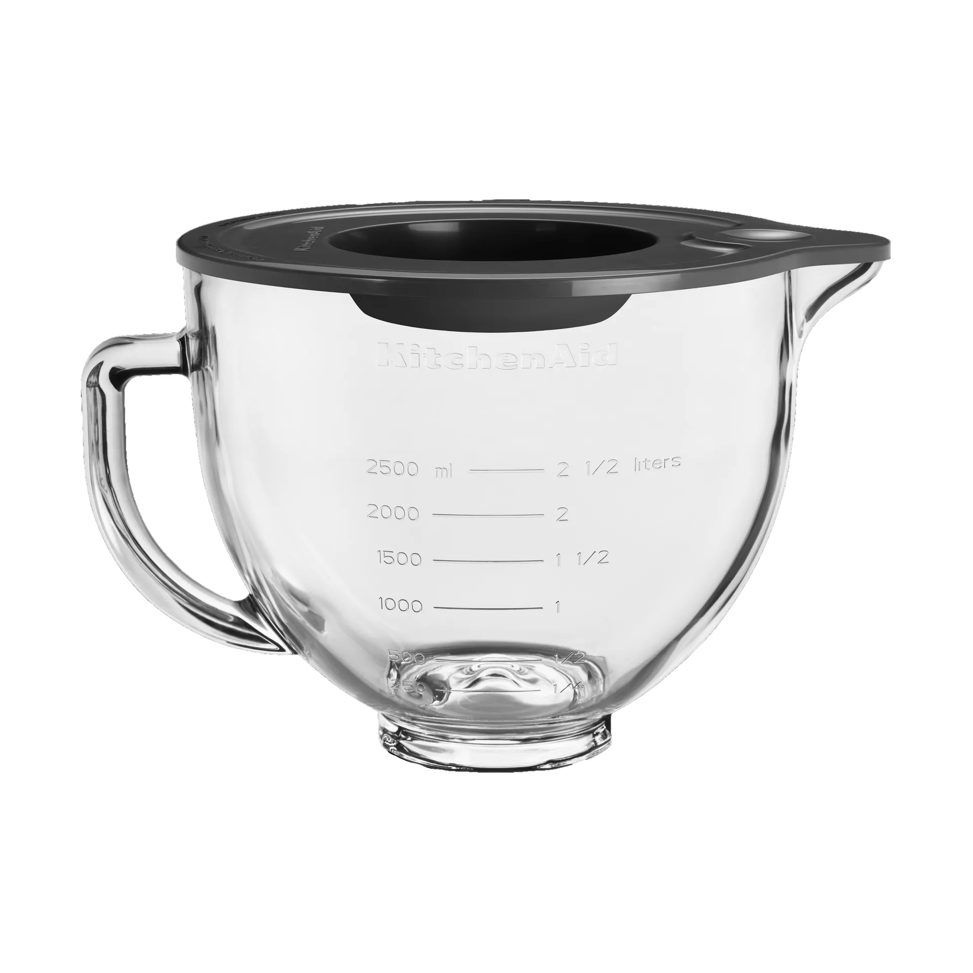 KitchenAid glasskål med låg 4,7 L, Klar KitchenAid