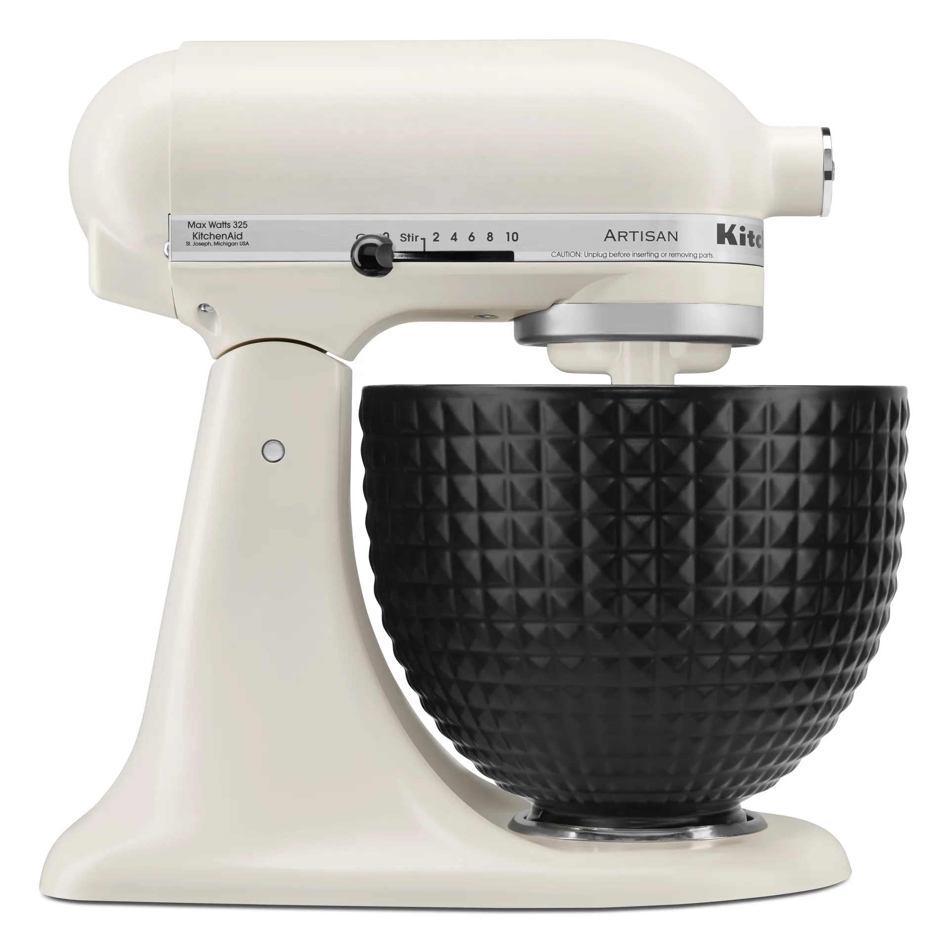 KitchenAid keramikskål uden håndtag 4,7 L, Black studded KitchenAid