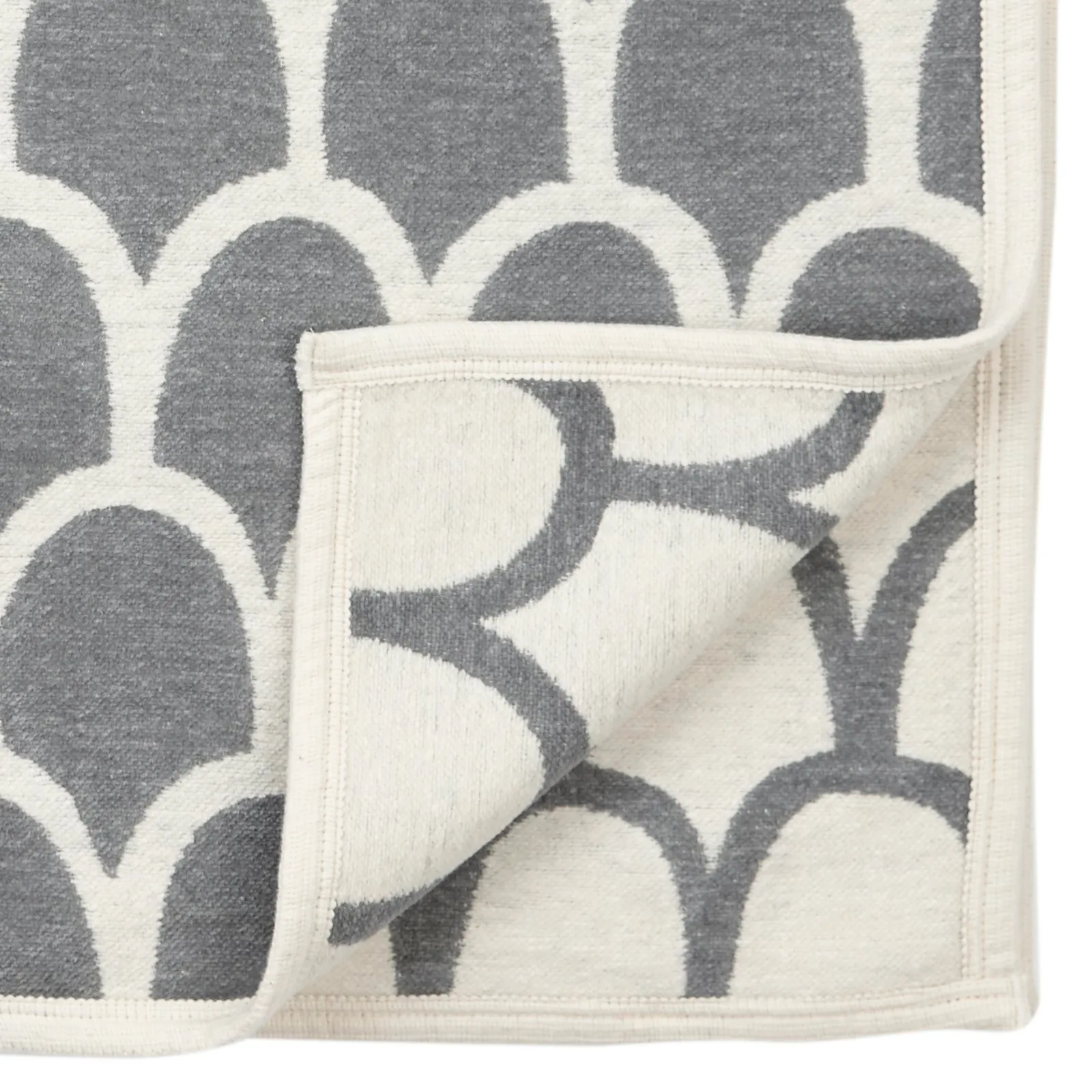 Feathers chenilleplaid, grå Klippan Yllefabrik