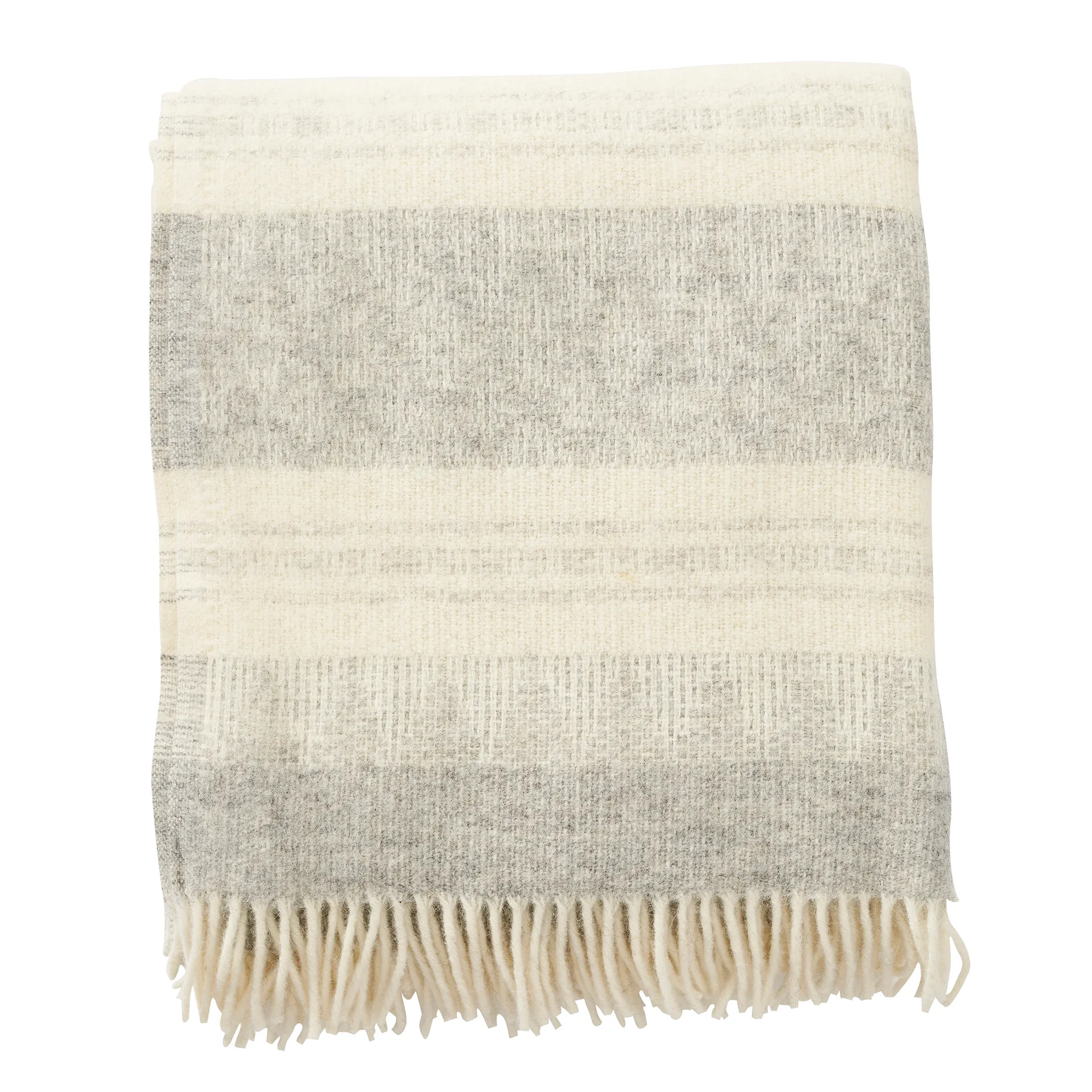 Freja uldplaid, Grå Klippan Yllefabrik