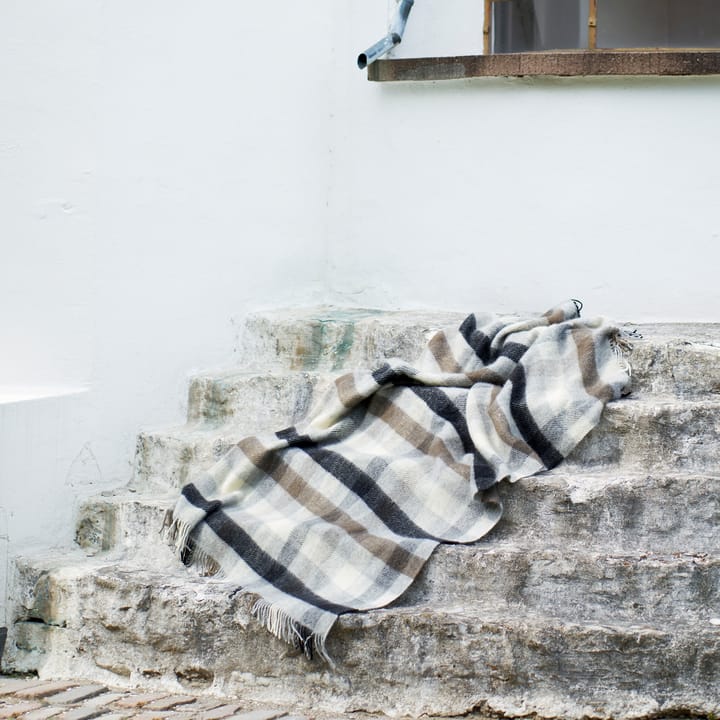 Gotland uldplaid 130x200 cm, Multi grey Klippan Yllefabrik