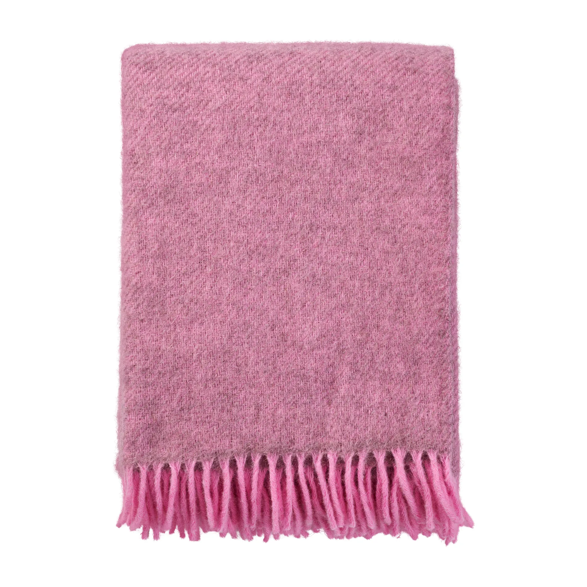 Klippan Yllefabrik Gotland uldplaid 130x200 cm Rosa