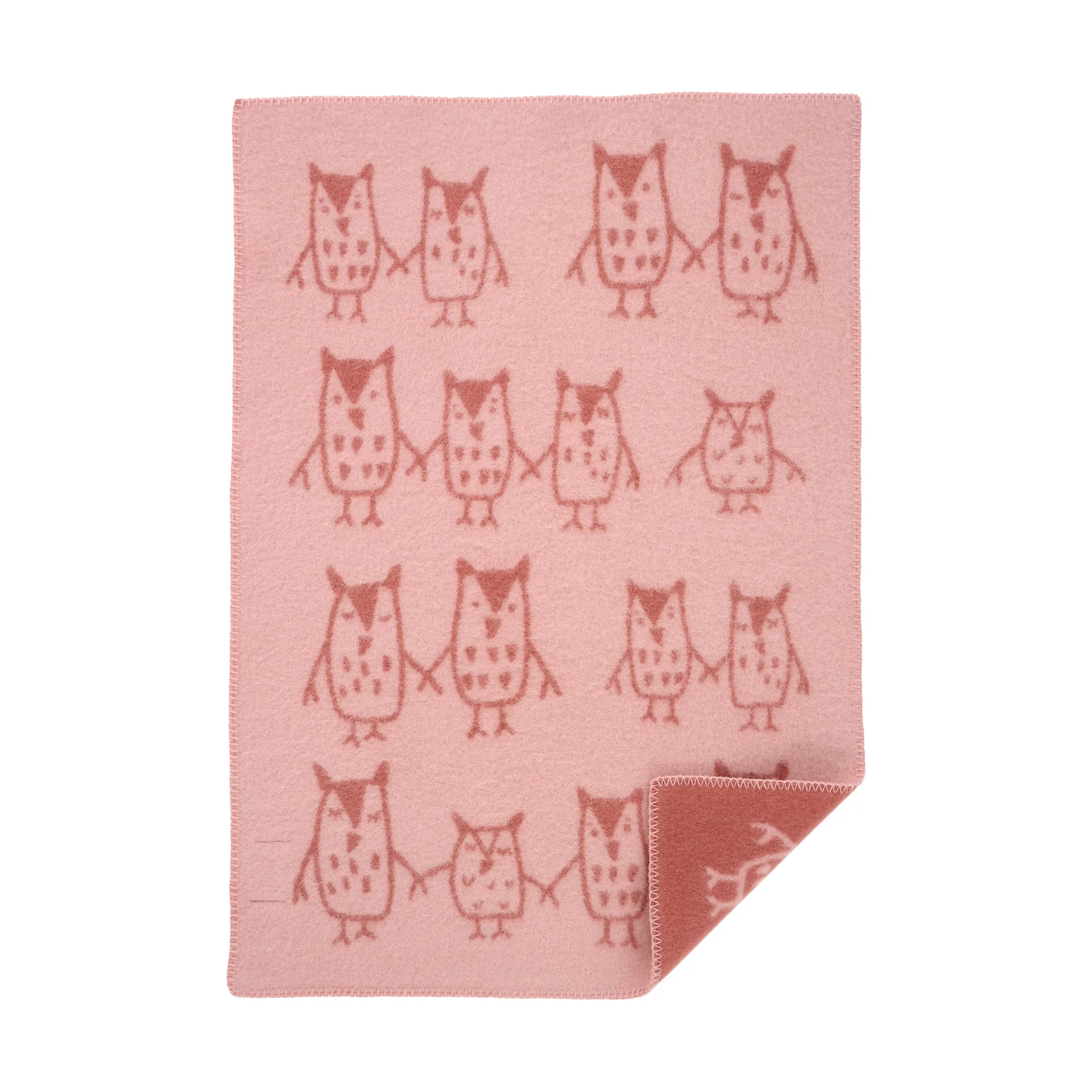 Hand i hand babyplaid 65x90 cm, Rose brown Klippan Yllefabrik