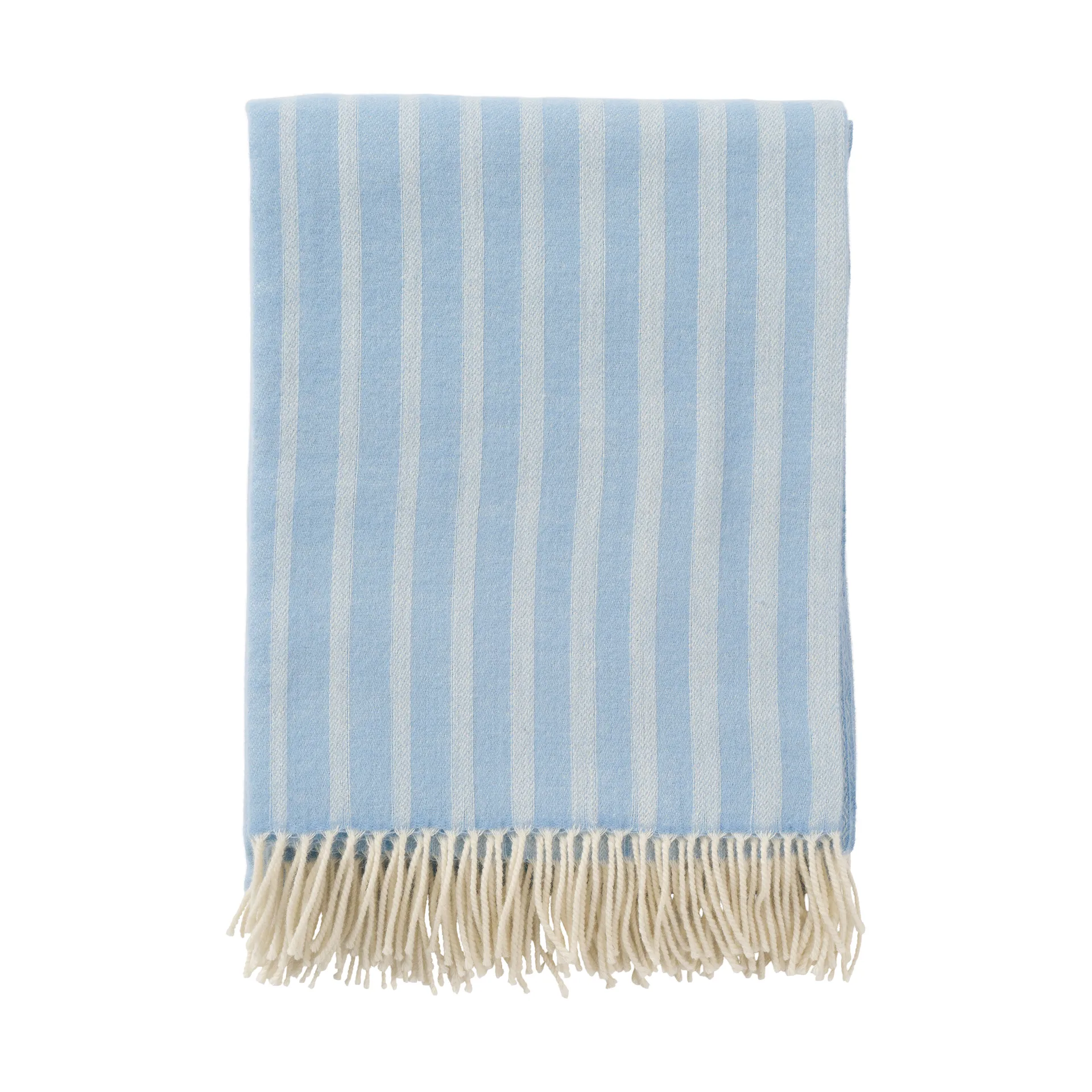 Irregular stripes uldplaid, Infinity blue, 130x200 cm Klippan Yllefabrik