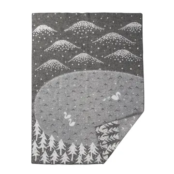 Lake in the valley plaid - grå - Klippan Yllefabrik