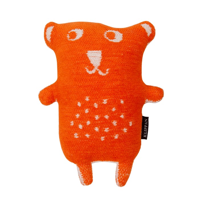 Little bear krammedyr - orange - Klippan Yllefabrik